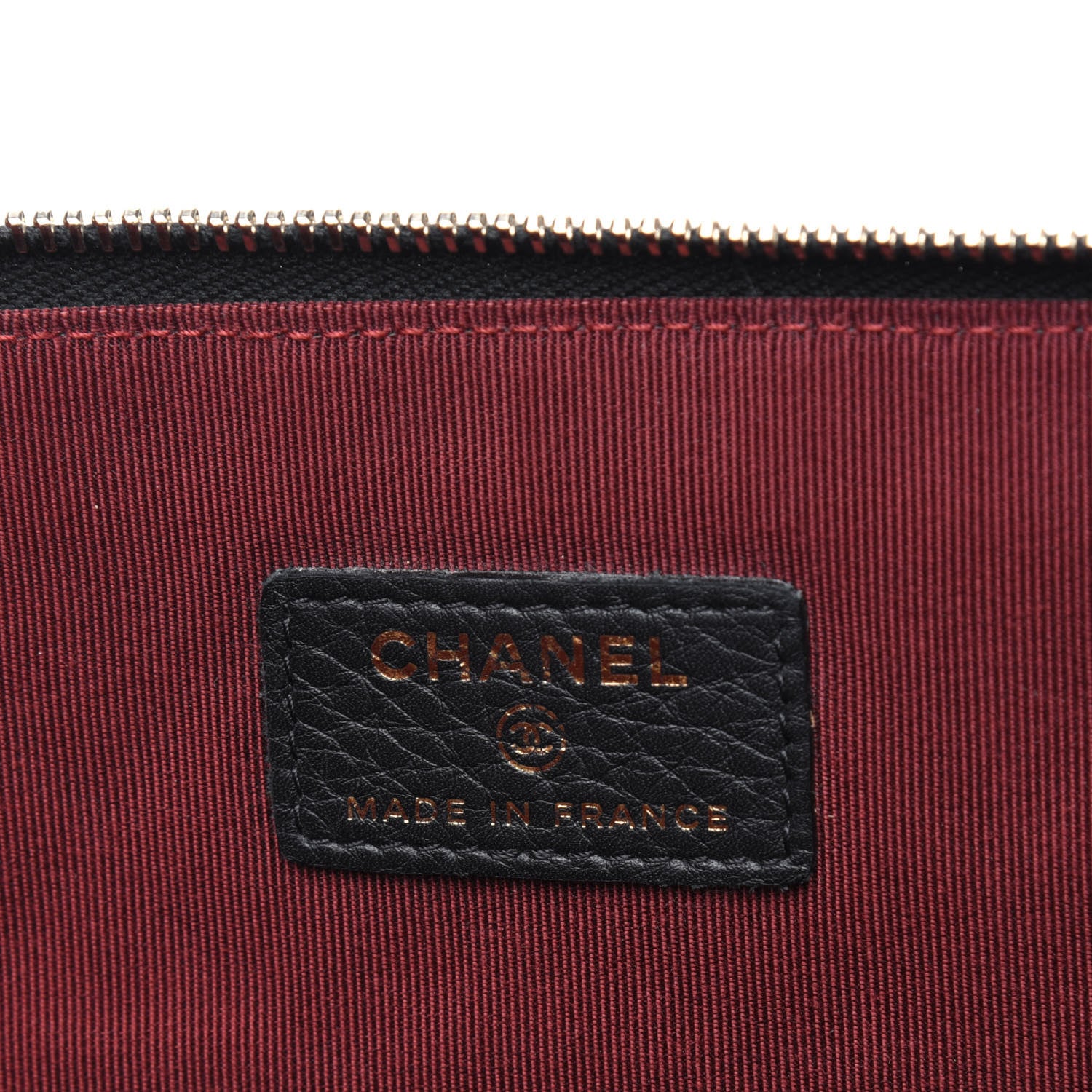 Chanel Grained Calfskin Quilted Large Archi Chic Cosmetic Case Black 8 of 16