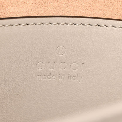 Gucci Calfskin Matelasse Mini GG Marmont Shoulder Bag Light Grey 6 of 11
