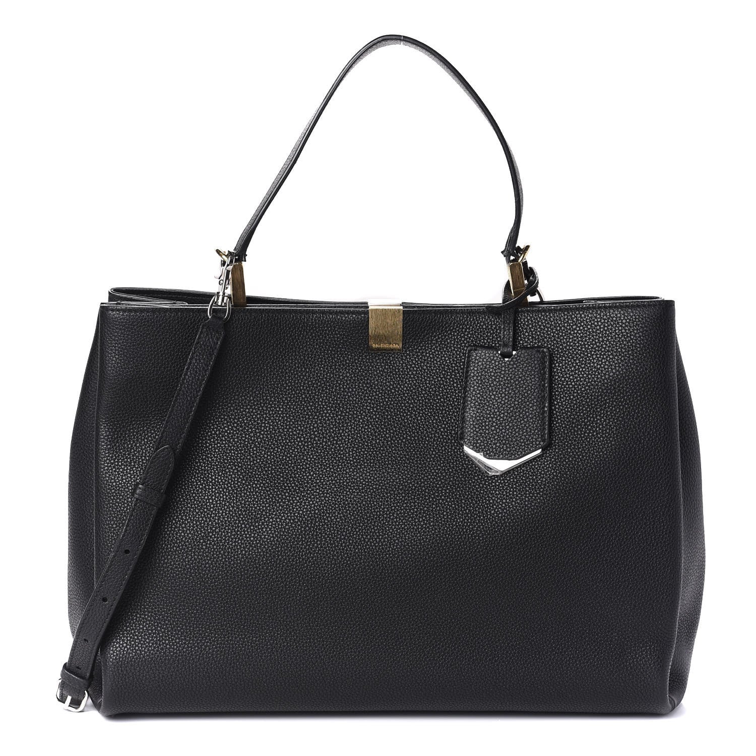 Balenciaga Calfskin Le Dix Soft Cabas M Shoulder Bag Black 1 of 11