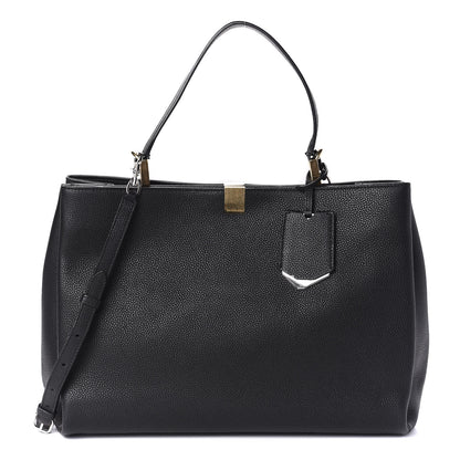 Balenciaga Calfskin Le Dix Soft Cabas M Shoulder Bag Black 1 of 11
