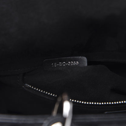 Christian Dior Lambskin Cannage Medium Lady Dior Black 7 of 10