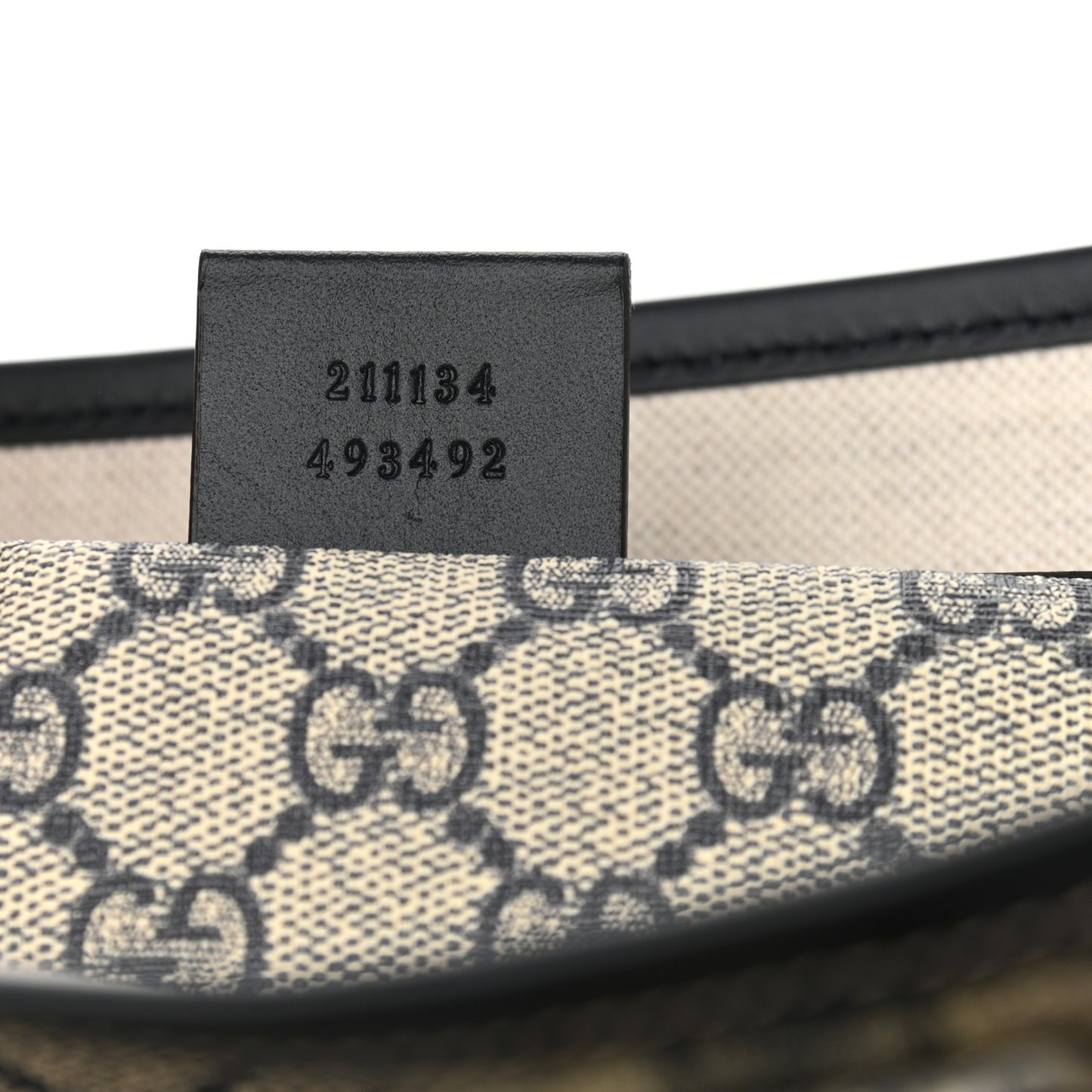 GG Plus Monogram Medium Signature Web Loop Tote Navy