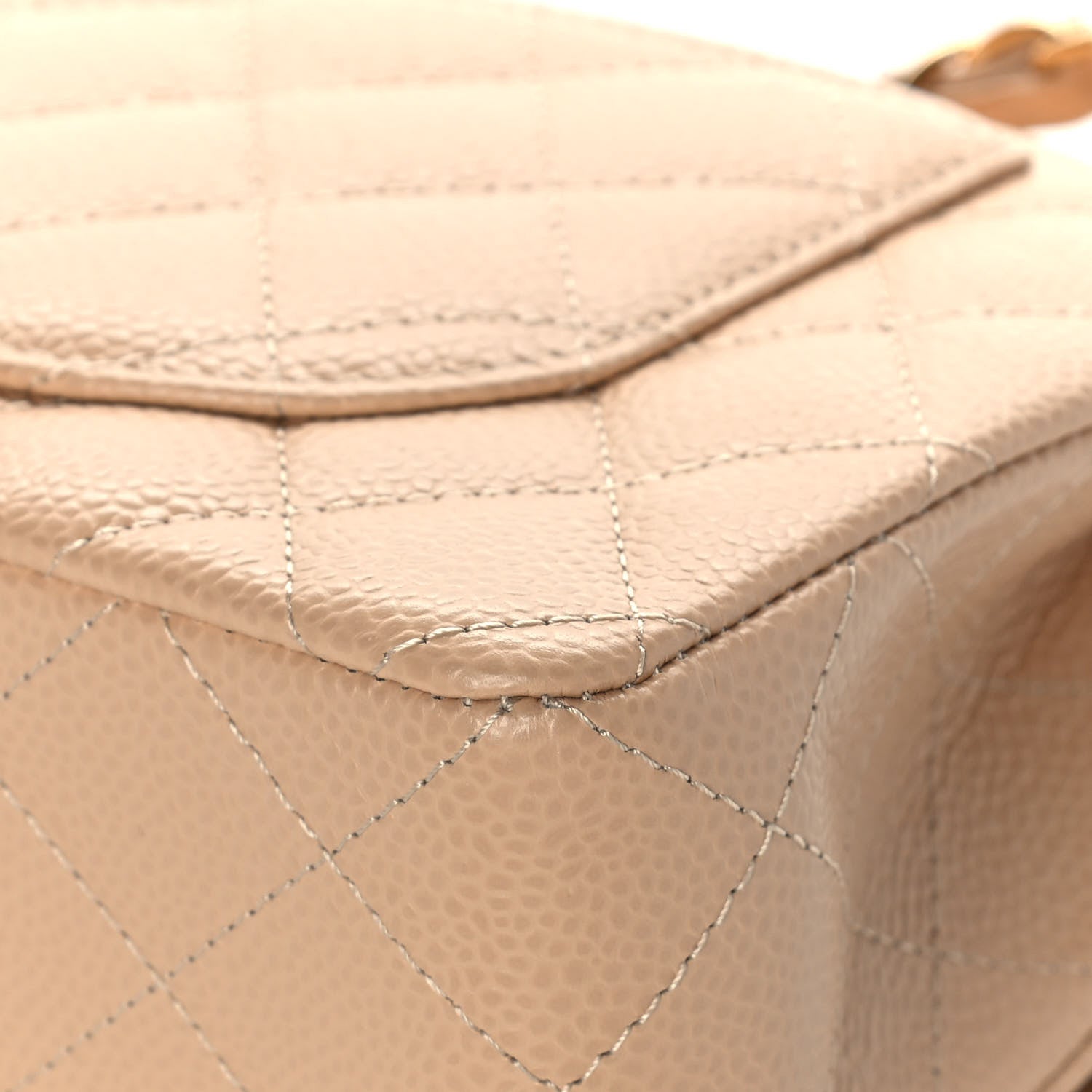 Chanel Caviar Quilted Small Double Flap Beige 12 of 12