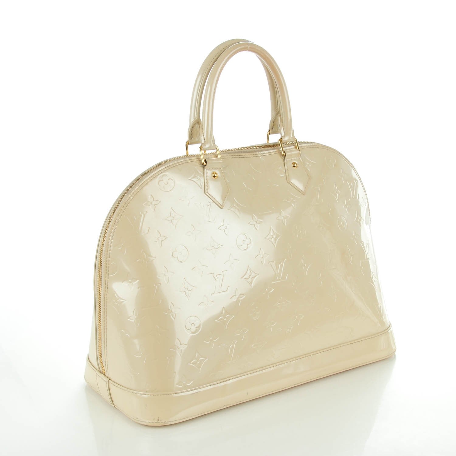 Louis Vuitton Vernis Alma GM Blanc Corail 3 of 10