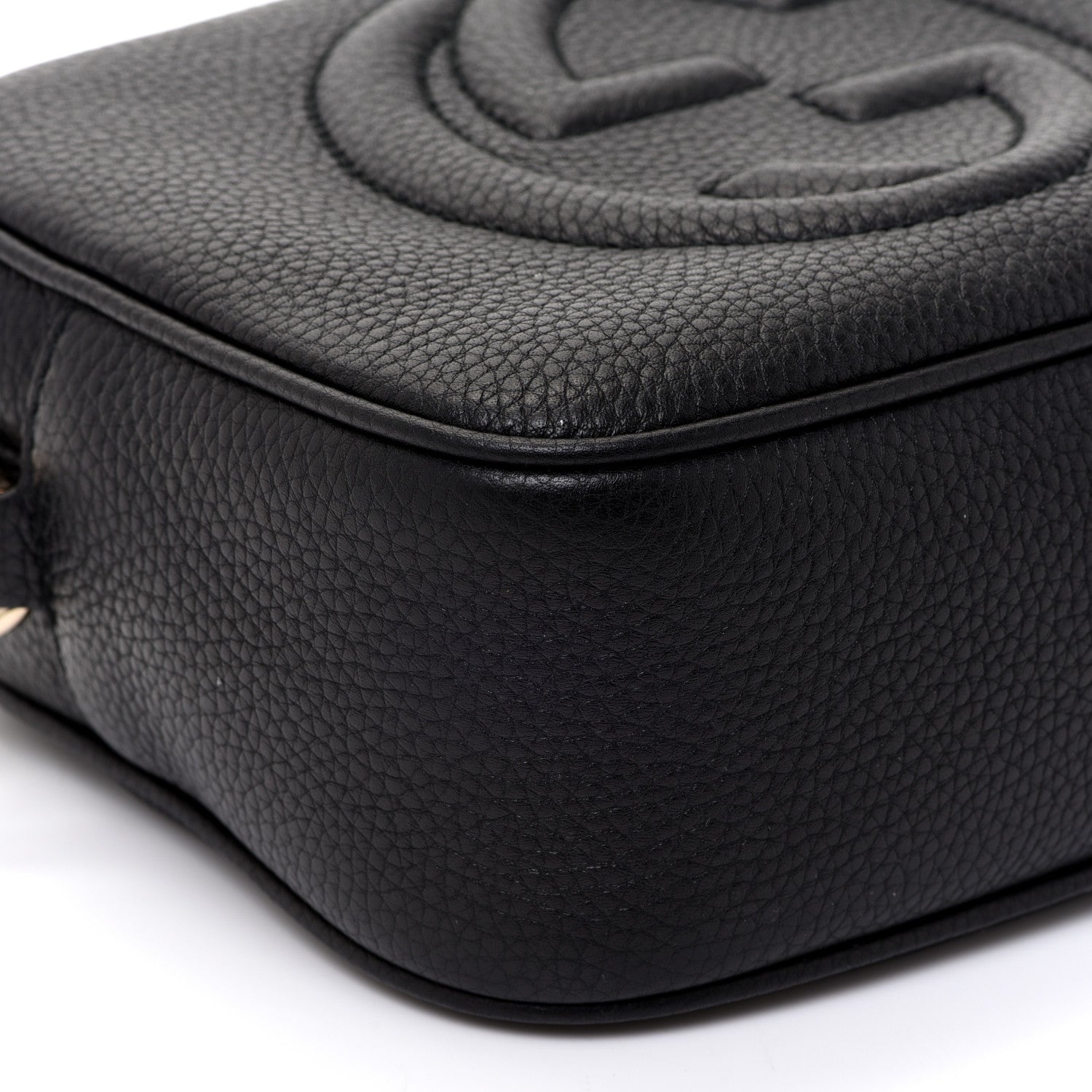 Gucci Pebbled Calfskin Small Soho Disco Bag Black 8 of 10