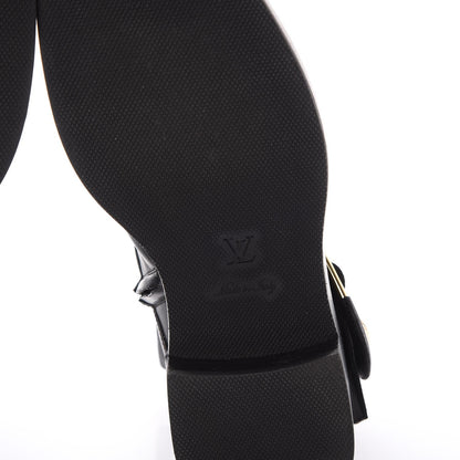 Louis Vuitton Calfskin Valley Flat Ankle Boots 37 Black 7 of 9