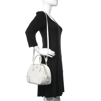 Gucci Calfskin Diamante Small Top Handle Bag White 2 of 13