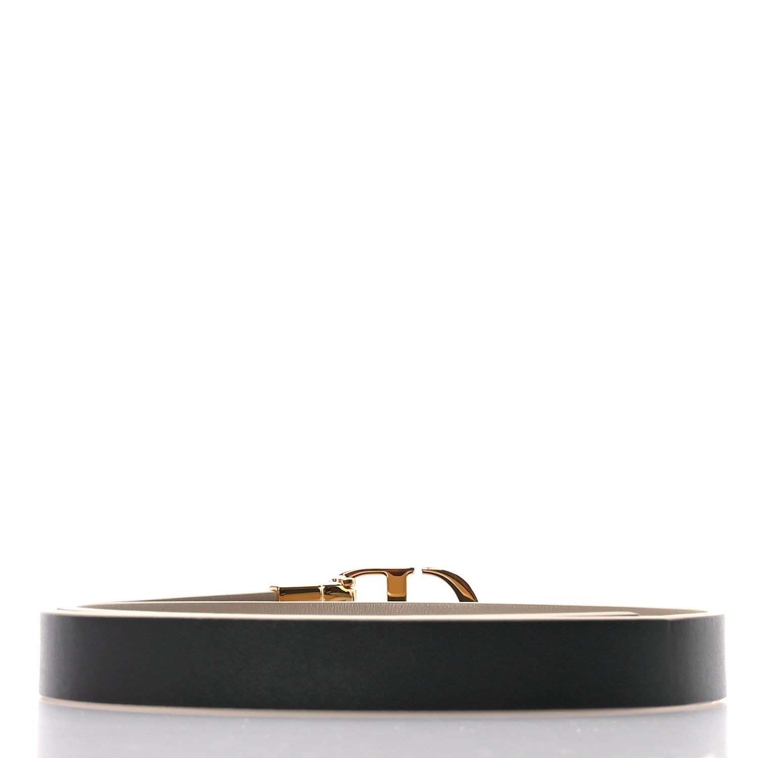 Christian Dior Calfskin 30 Montaigne Reversible Belt 70 28 Black Hazelnut 4 of 8