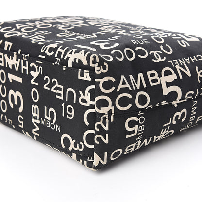 Chanel Canvas 31 Rue Cambon Beach Tote Black 13 of 14
