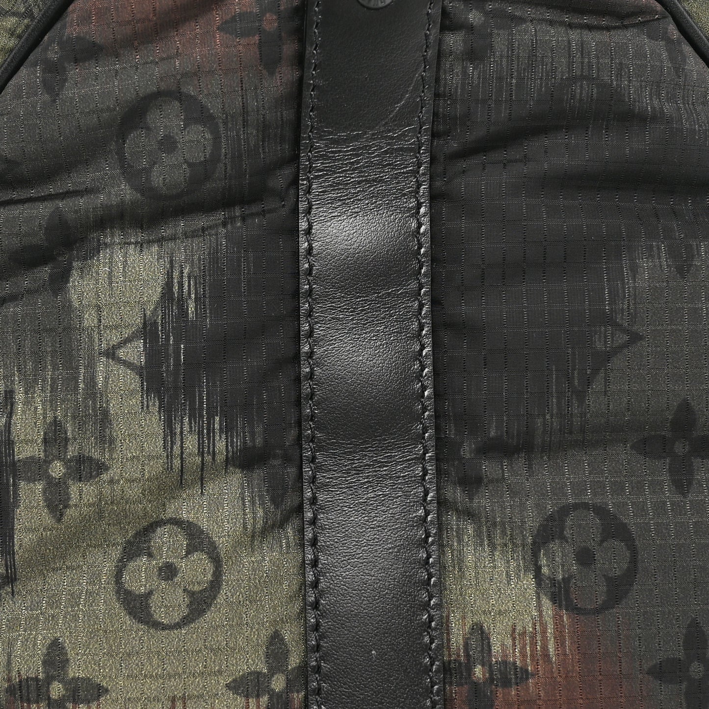 Nylon Monogram Camouflage Keepall Bandouliere 50 Kaki