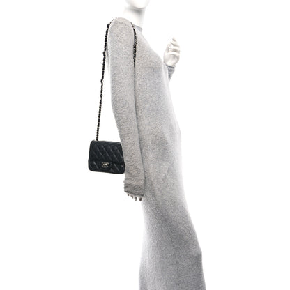Chanel Lambskin Quilted Mini Square Flap Black 2 of 11