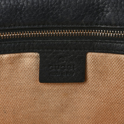 Gucci Pebbled Calfskin Medium Soho Clutch Black 6 of 11