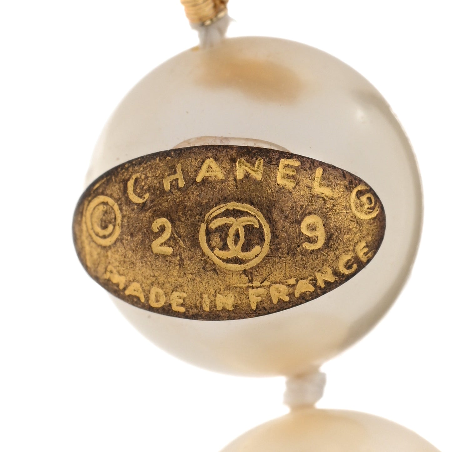 Pearl Crystal Short Necklace Gold