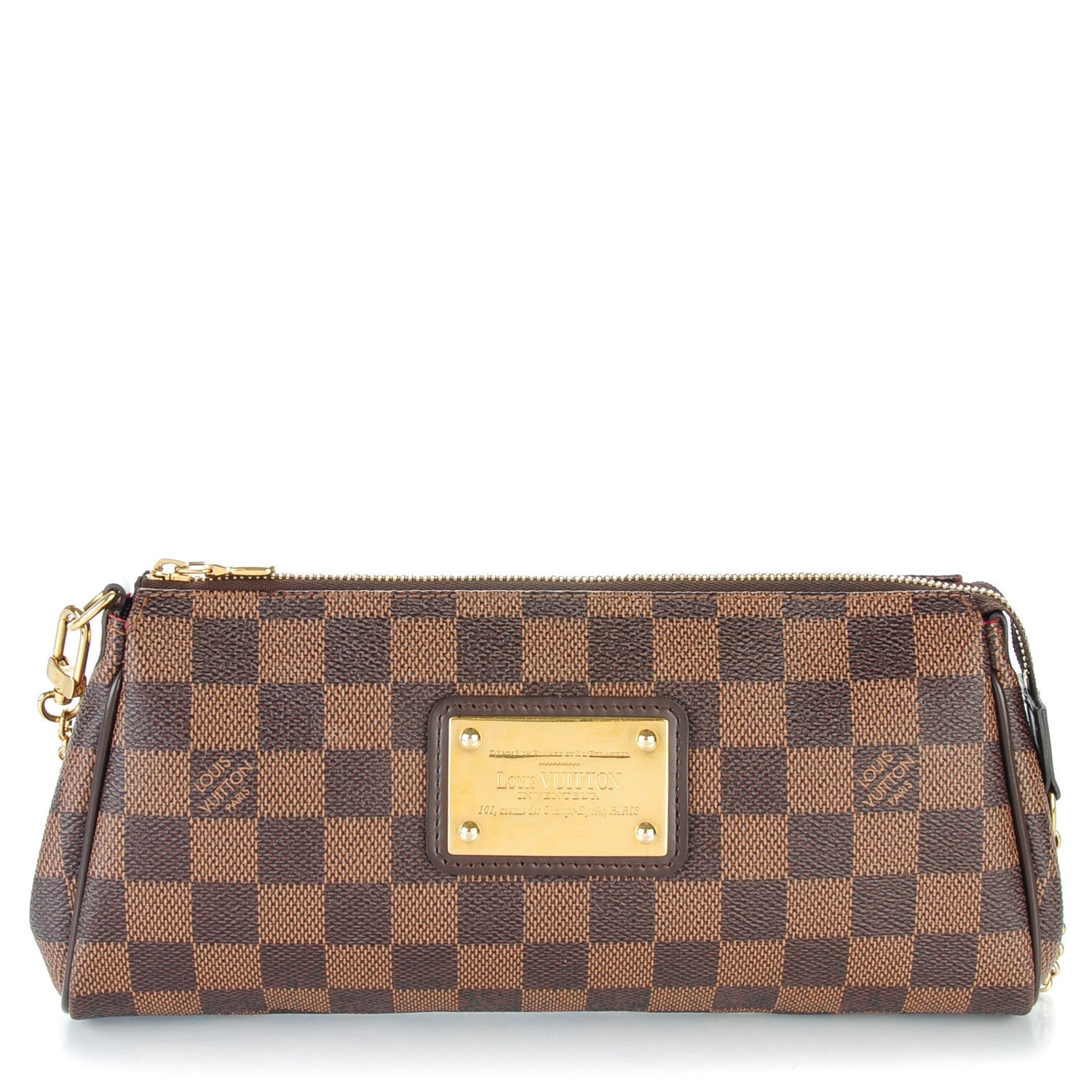 Louis Vuitton Damier Ebene Eva Clutch 1 of 7