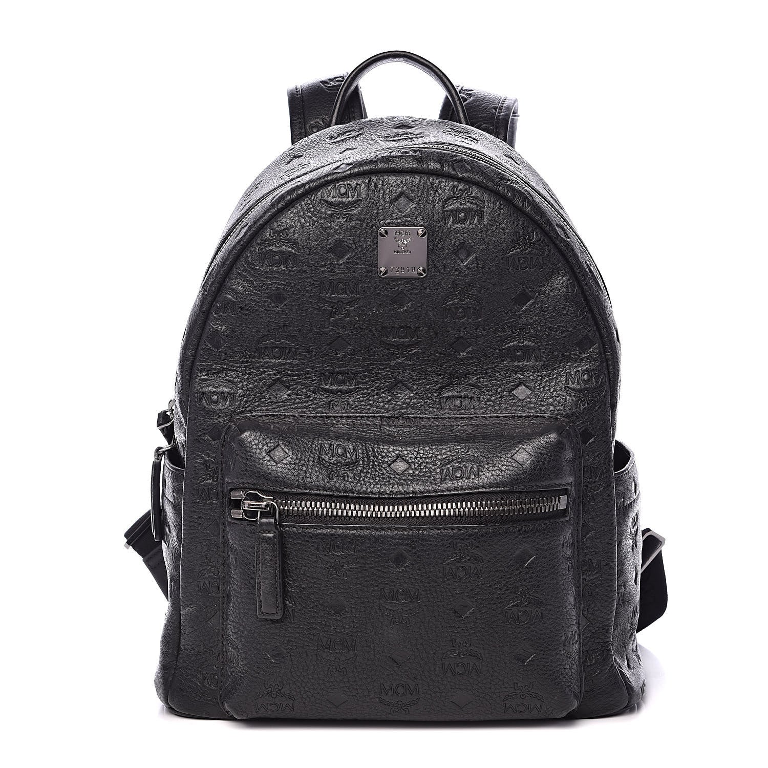 MCM Calfskin Ottomar Small Stark Backpack Black 1 of 12