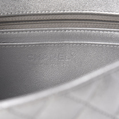 Chanel Metallic Lambskin Quilted Mini Rectangular Flap Silver 8 of 11