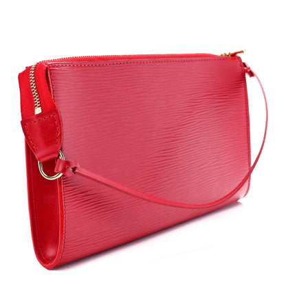 Louis Vuitton Epi Pochette Accessories 24 Castillan Red 3 of 10