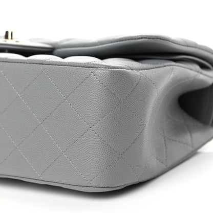 Chanel Caviar Quilted Jumbo Double Flap Grey 9 of 11