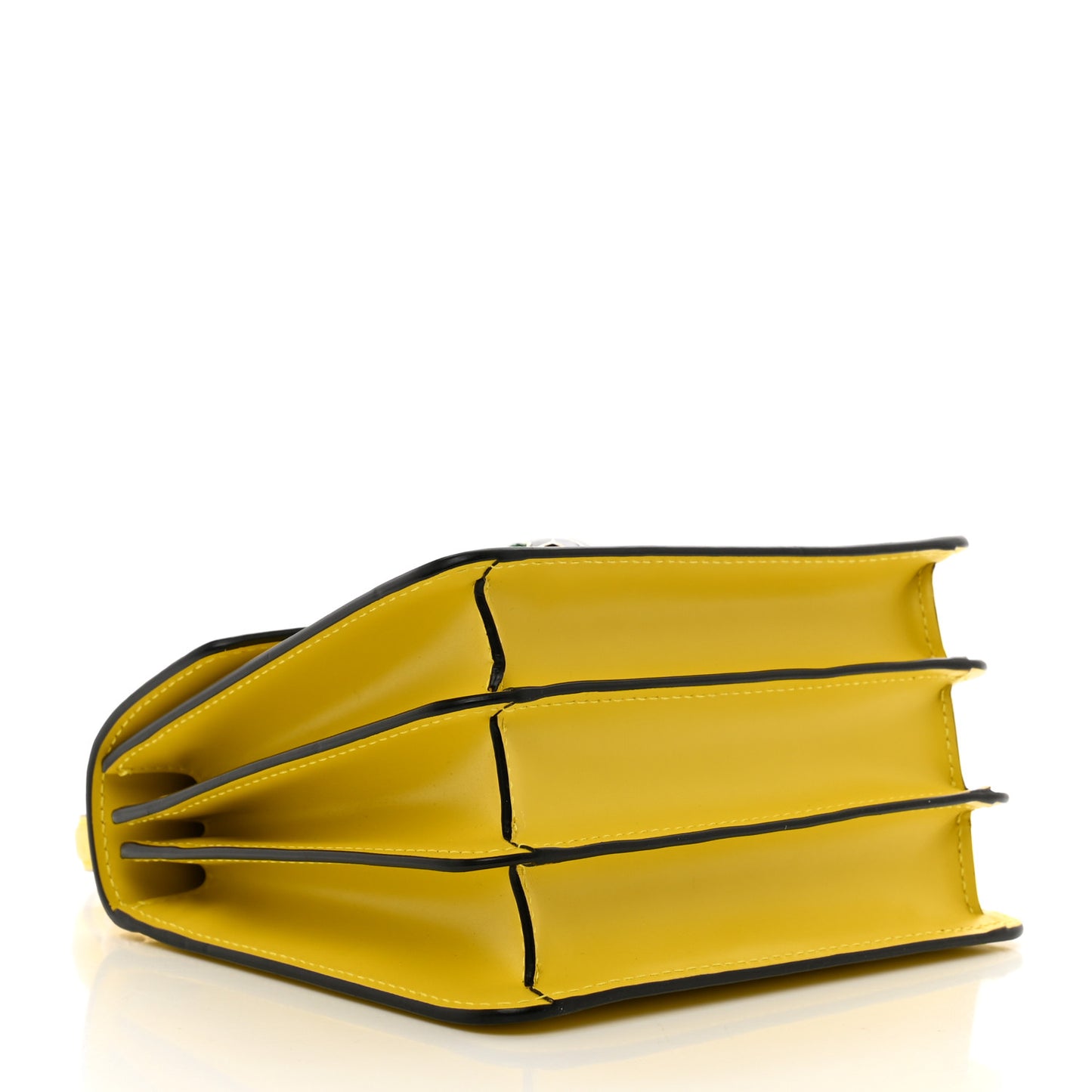 Calfskin Serpenti Forever Top Handle Yellow