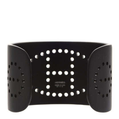 Hermes Aluminium Evelyne Sunset Cuff Bracelet T3 Black 3 of 4