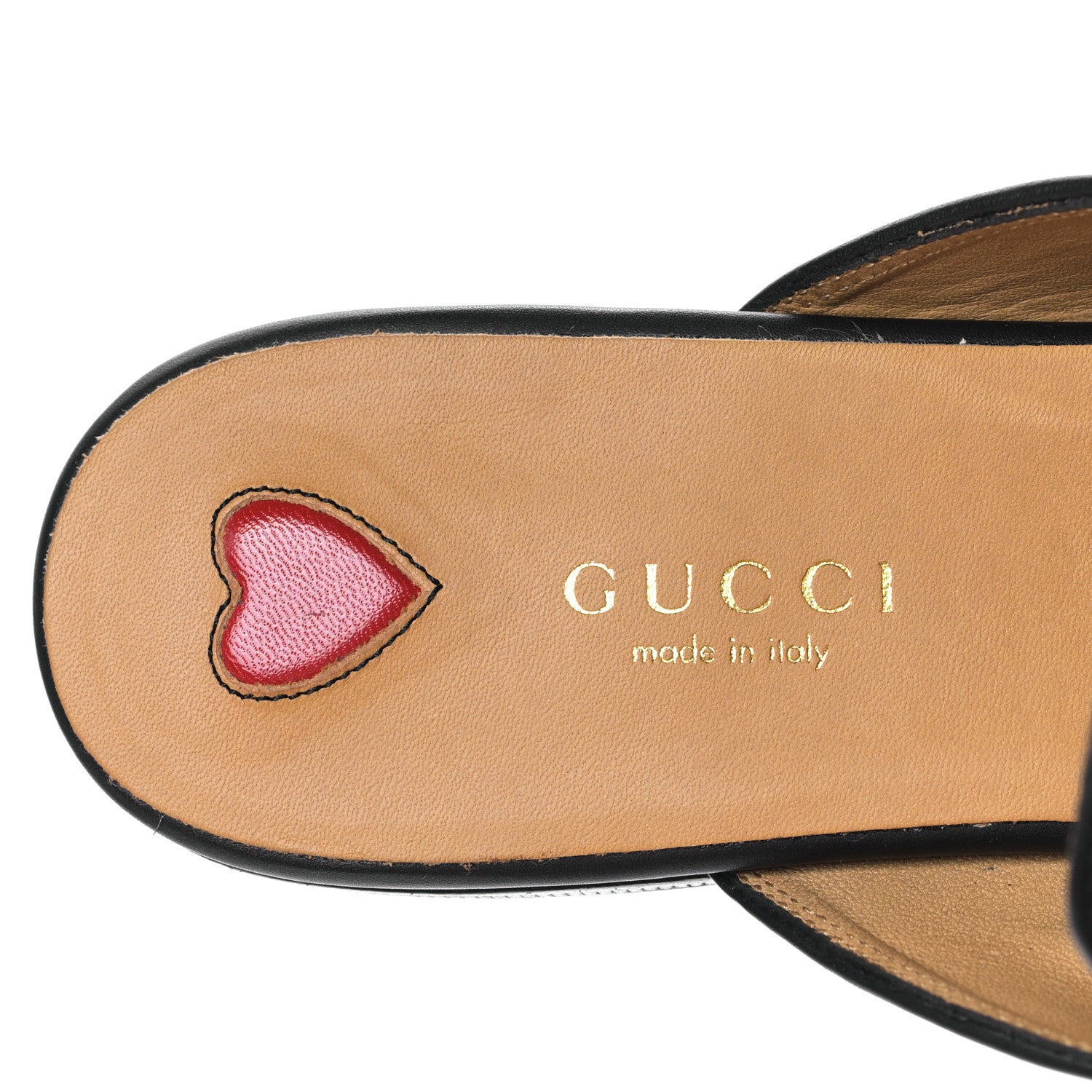 Gucci Calfskin Flower Embroidered Princetown Slippers 37 Black 7 of 8