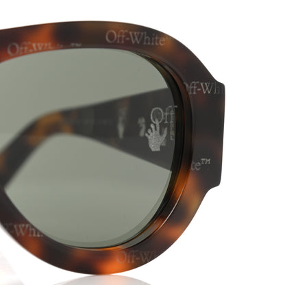 Off-White Acetate Frida Pilot Sunglasses Havana 7 of 8
