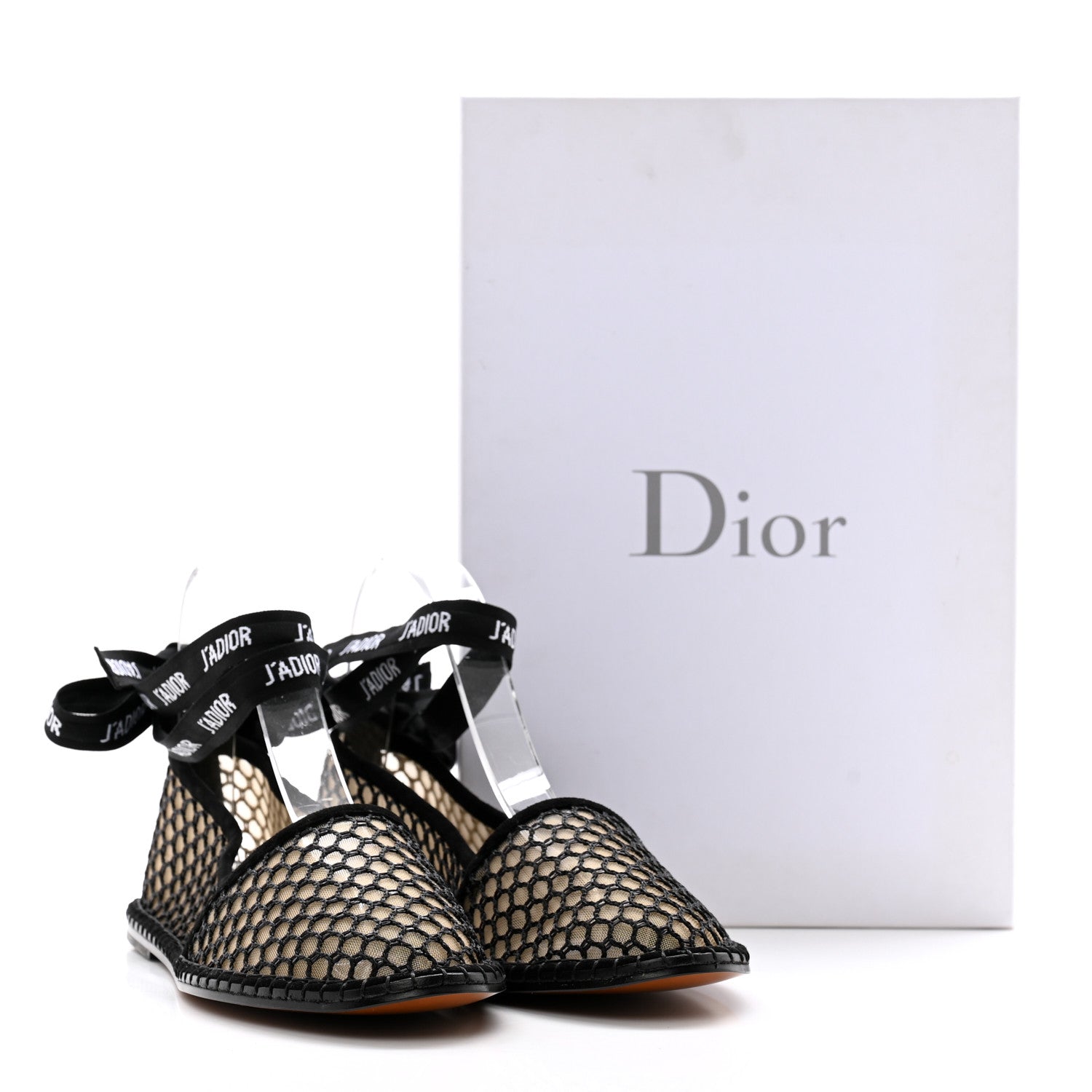 Christian Dior Suede Resille Nicely-D Ballet Flat 39.5 Black 8 of 8