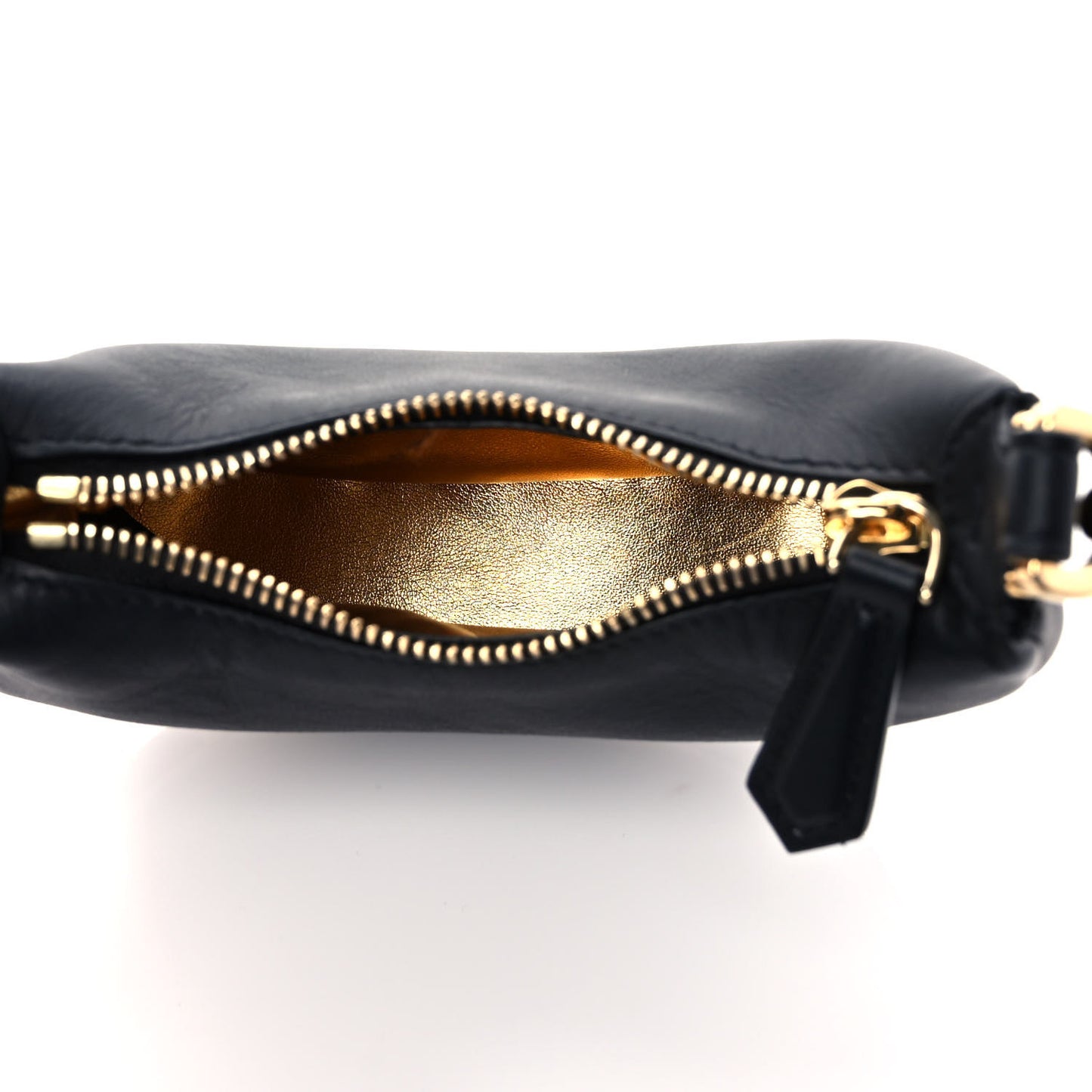 Vitello Grace Matte Nano Fendigraphy Hobo Charm Black