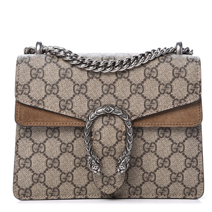 Gucci GG Supreme Monogram Mini Dionysus Shoulder Bag Taupe 1 of 14