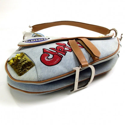 Christian Dior Denim Speedway Saddle Bag 5 of 12