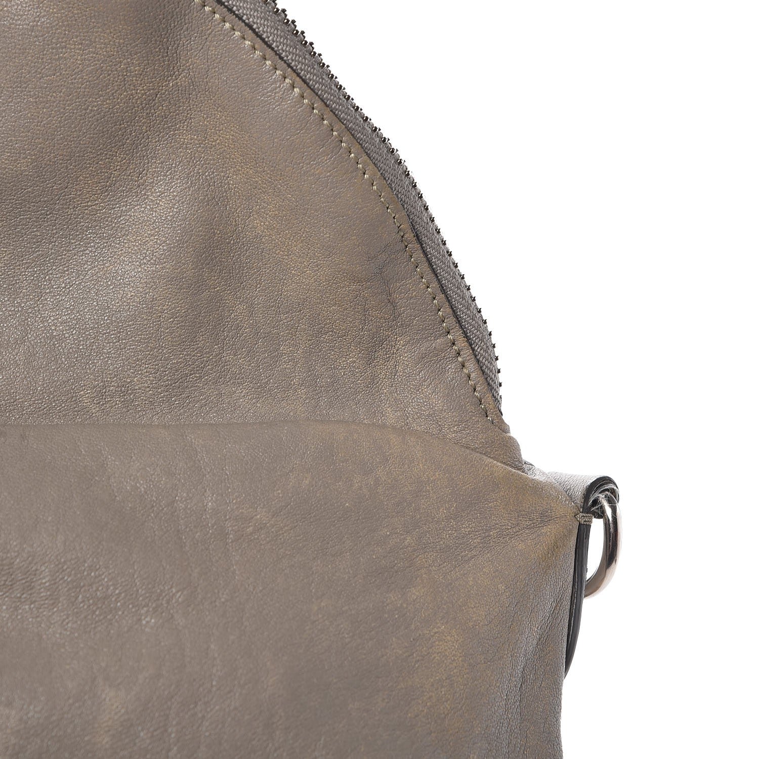 MCM Calfskin Monogram Shoulder Bag Taupe 14 of 23