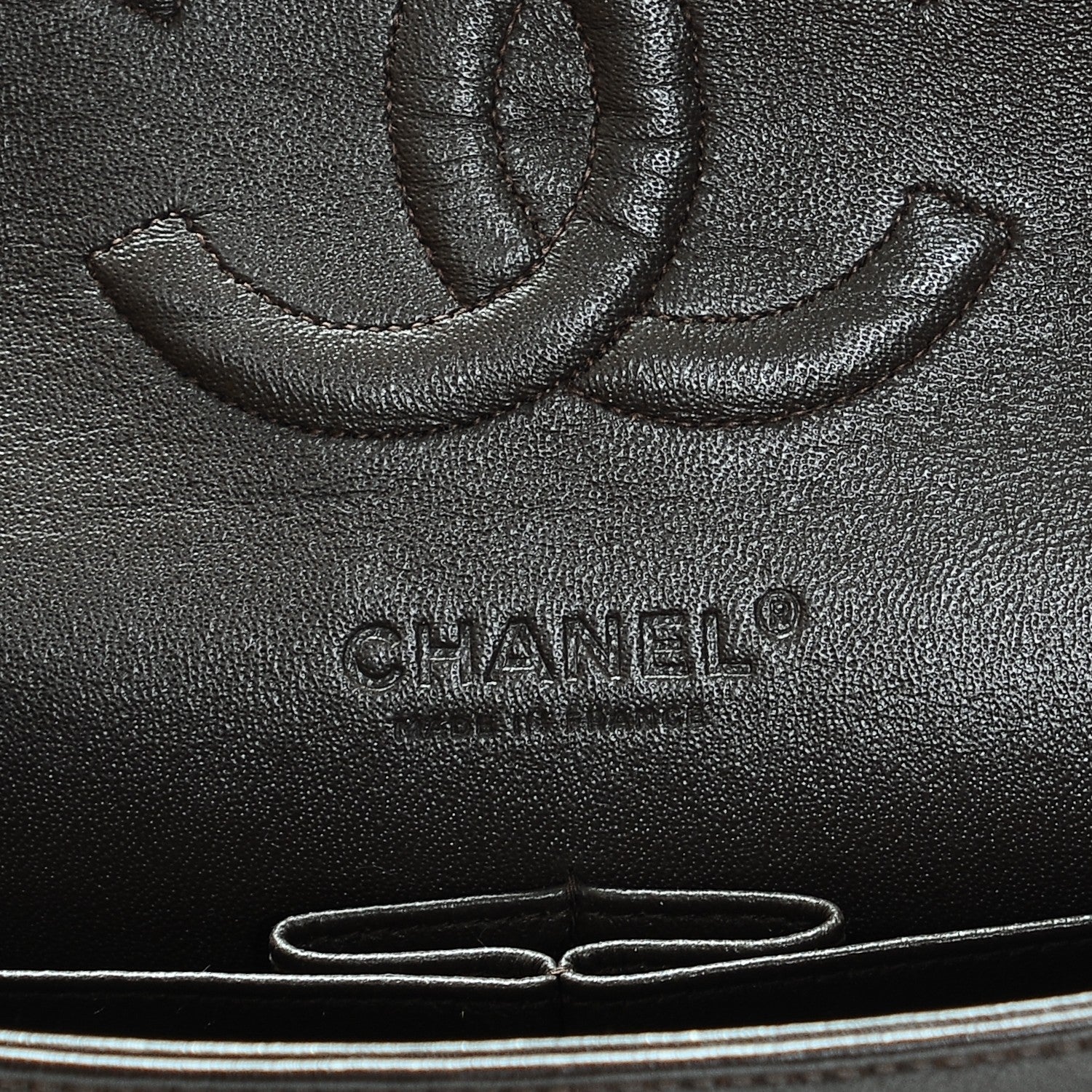 Chanel Tweed Quilted Medium Double Flap White Brown 7 of 12