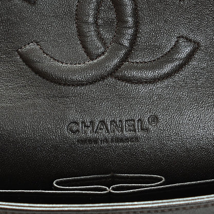 Chanel Tweed Quilted Medium Double Flap White Brown 7 of 12