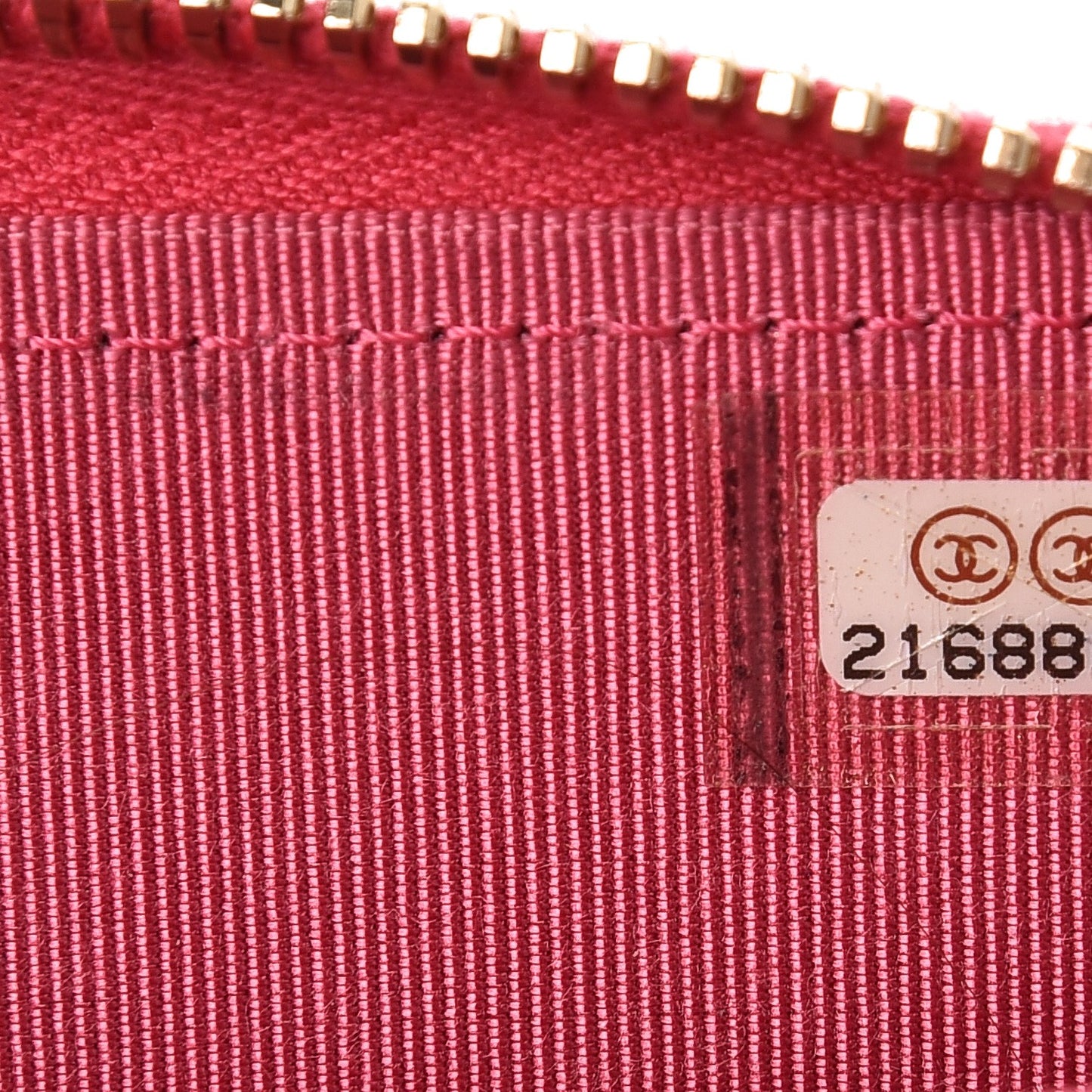 Lambskin Quilted Zip Around Coin Purse Wallet Fuchsia