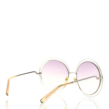 Chloe Oversize Round Carlina Oversized Round Sunglasses CE114S Silver 4 of 6