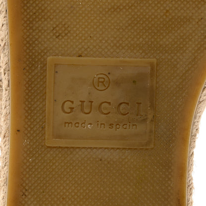 Gucci Nappa Matelasse GG Marmont Espadrille Slide Sandals 37.5 Great White 8 of 14