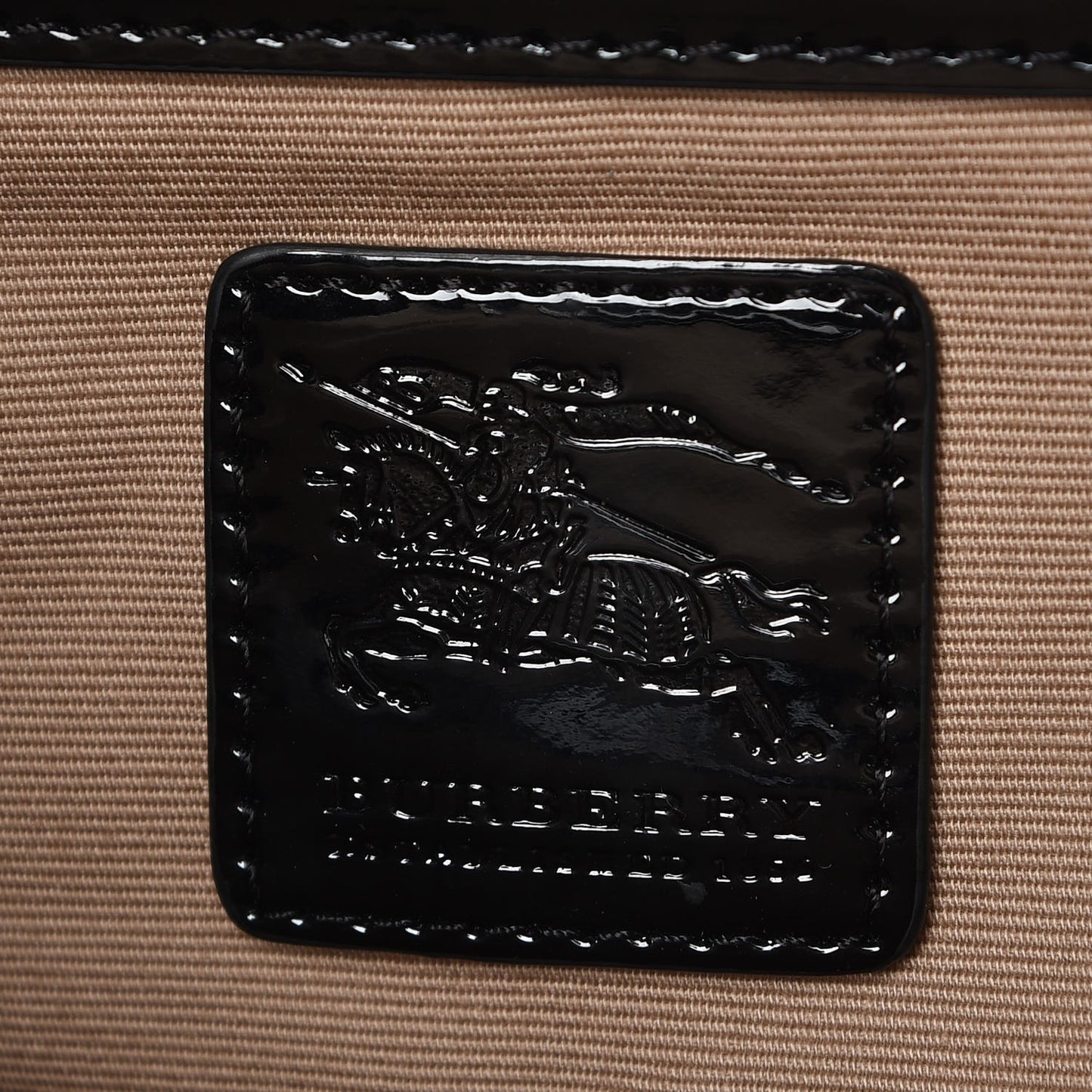 Patent Nova Check Small Tote Black
