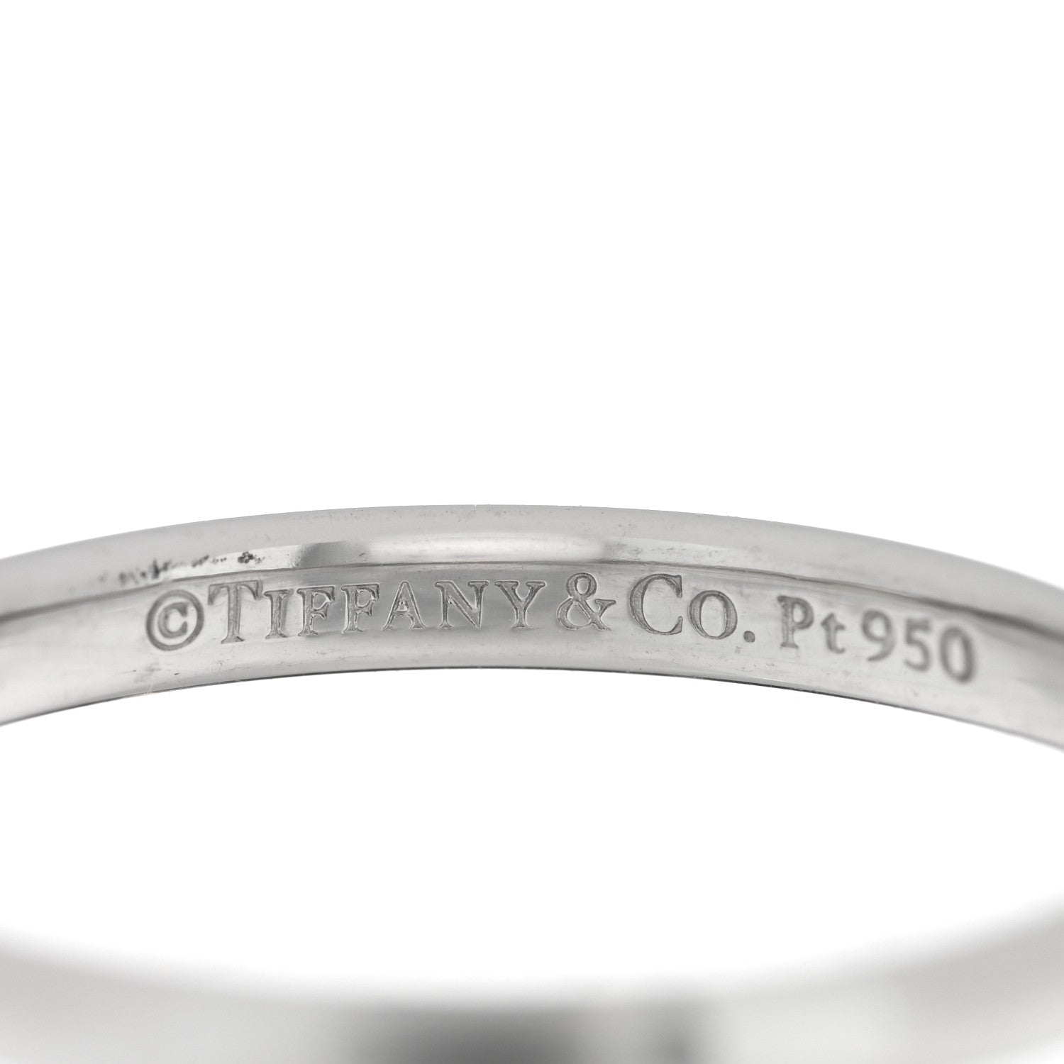 Tiffany Platinum 2mm Classic Wedding Band Ring 49 4.75 4 of 5