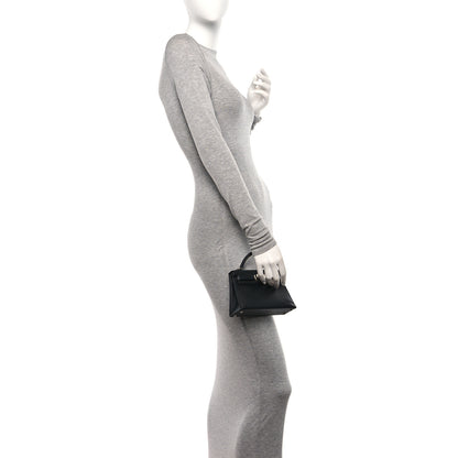 Hermes Epsom Mini Kelly Sellier 20 Black 2 of 10