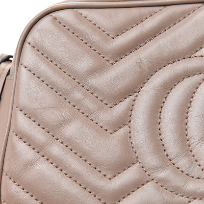 Gucci Calfskin Matelasse Small GG Marmont Chain Shoulder Bag Porcelain Rose 13 of 15