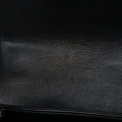 Chanel Calfskin Quilted Accordion Pearl CC Small Flap Bag Black 10 of 12