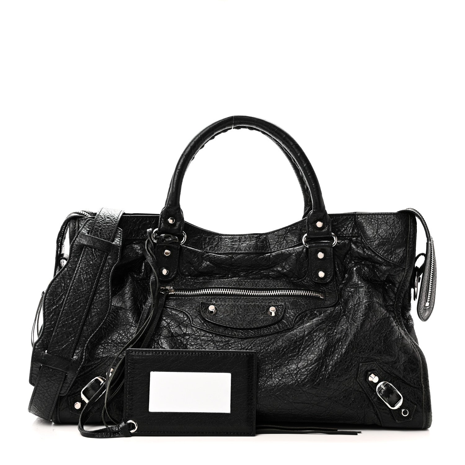Balenciaga Agneau Classic Silver Hardware City Black 3 of 11