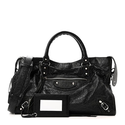 Balenciaga Agneau Classic Silver Hardware City Black 3 of 11