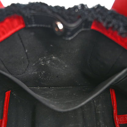 Christian Louboutin Canvas Printed Mini Frangibus Tote Black Multicolor 6 of 14