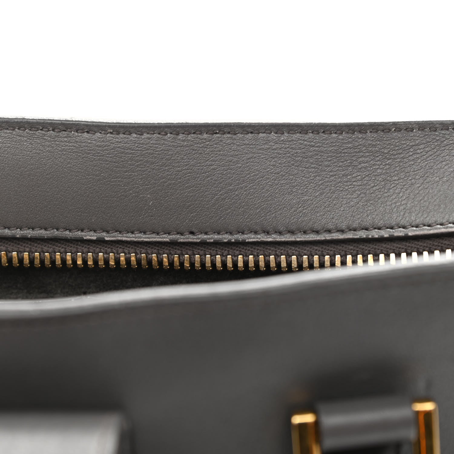 Saint Laurent Calfskin Small Monogram Cabas Grey 13 of 13