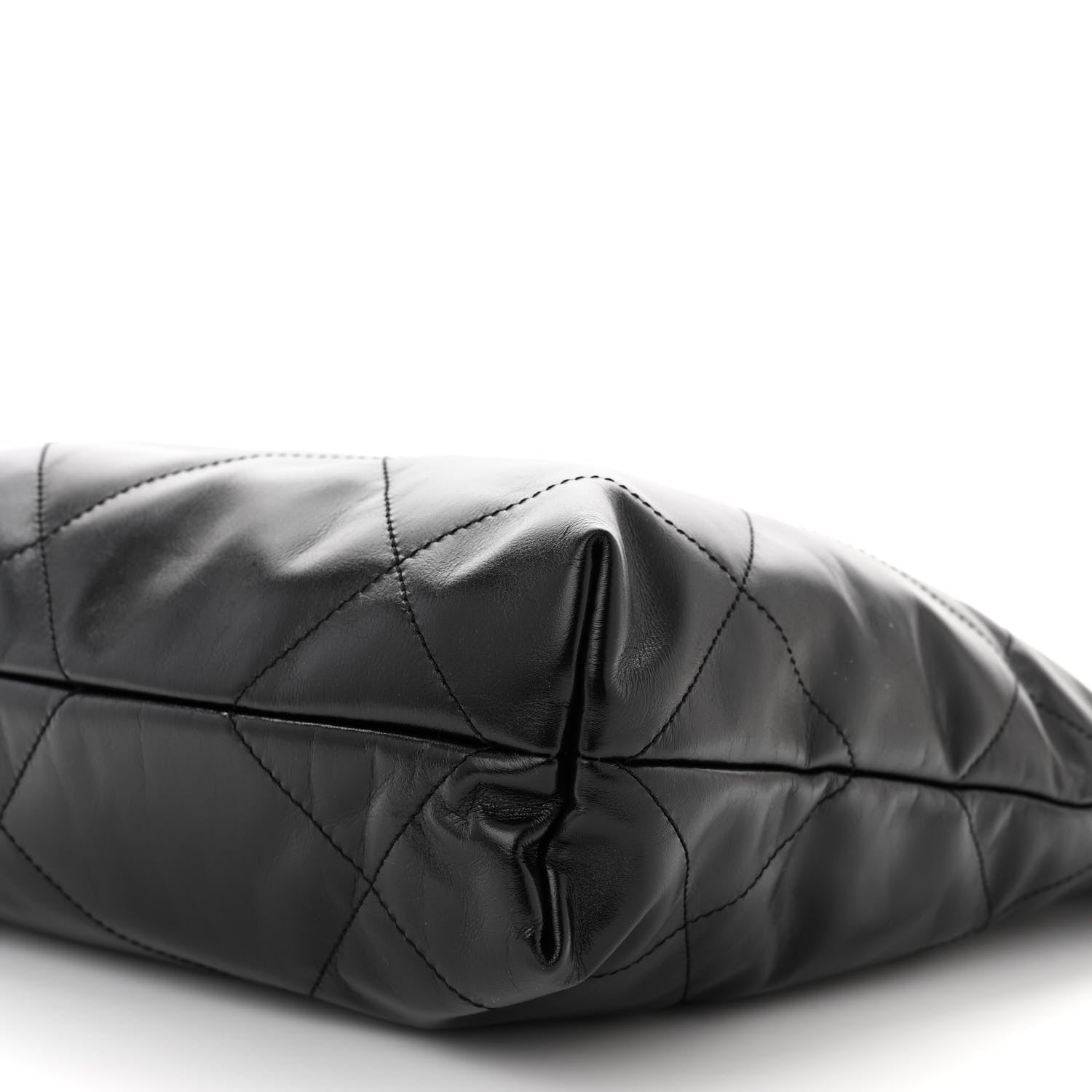 Chanel Shiny Calfskin Quilted Small Chanel 22 Black 10 of 11