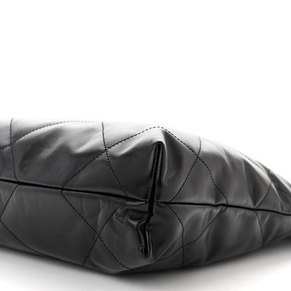 Chanel Shiny Calfskin Quilted Small Chanel 22 Black 10 of 11
