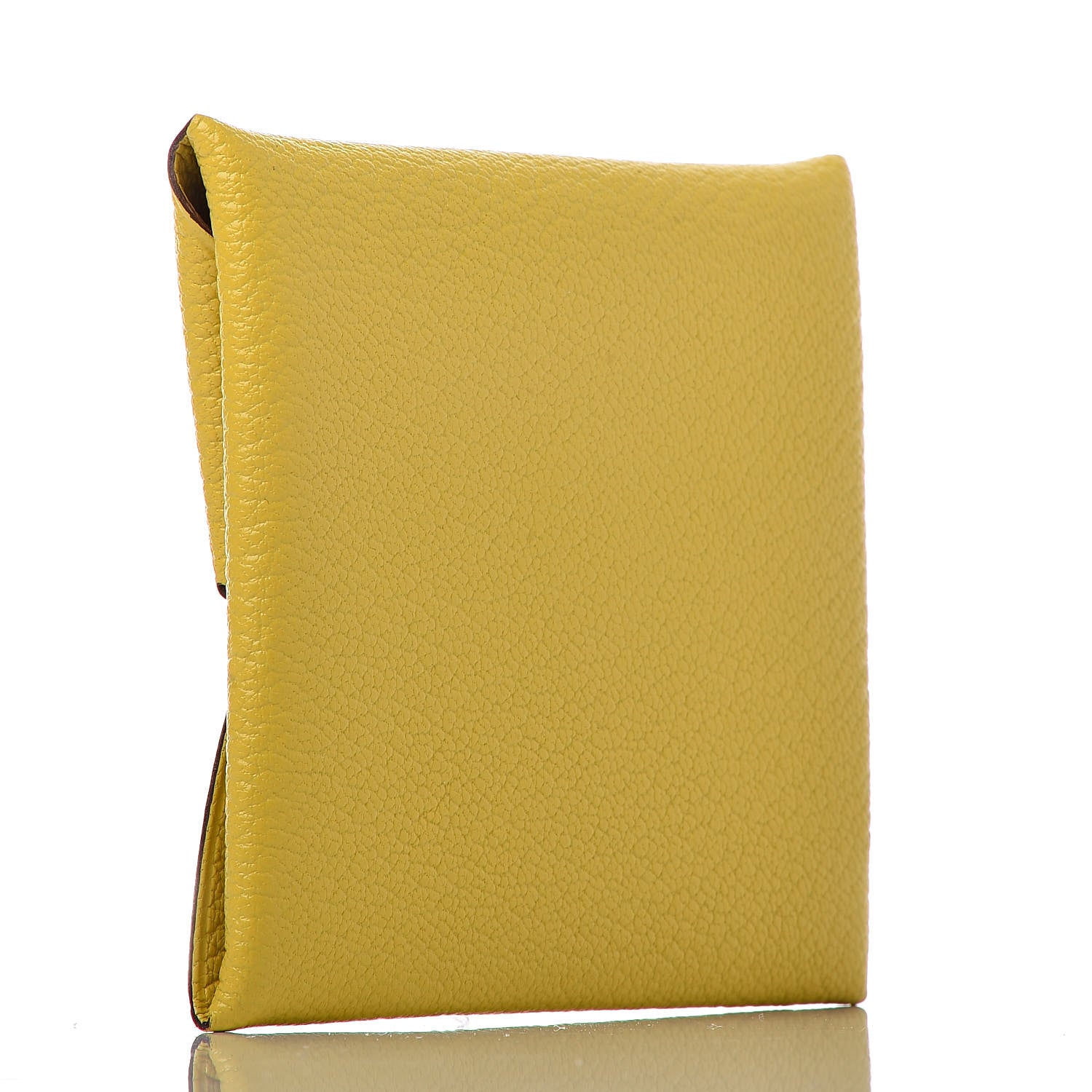 Hermes Chevre Mysore Bastia Coin Purse Jaune de Naples 3 of 8
