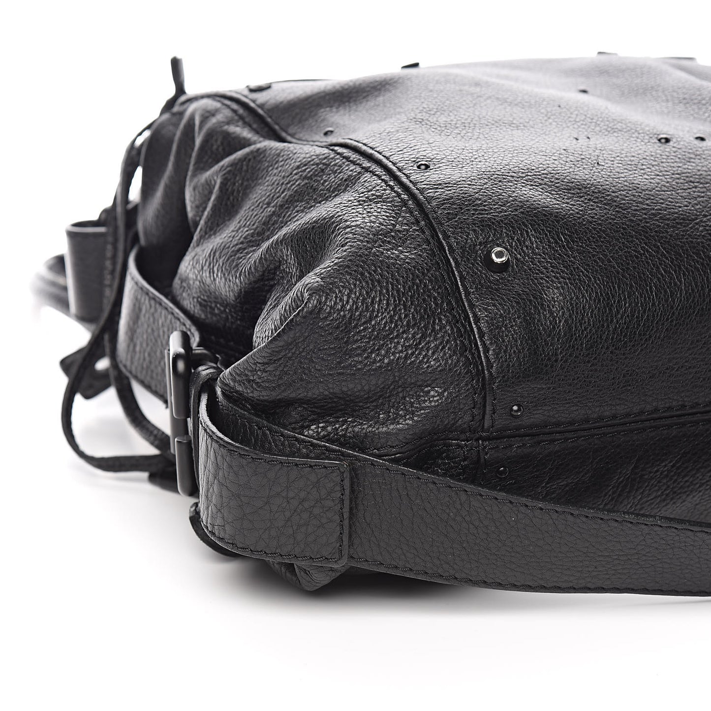 Calfskin Paddington Satchel Black