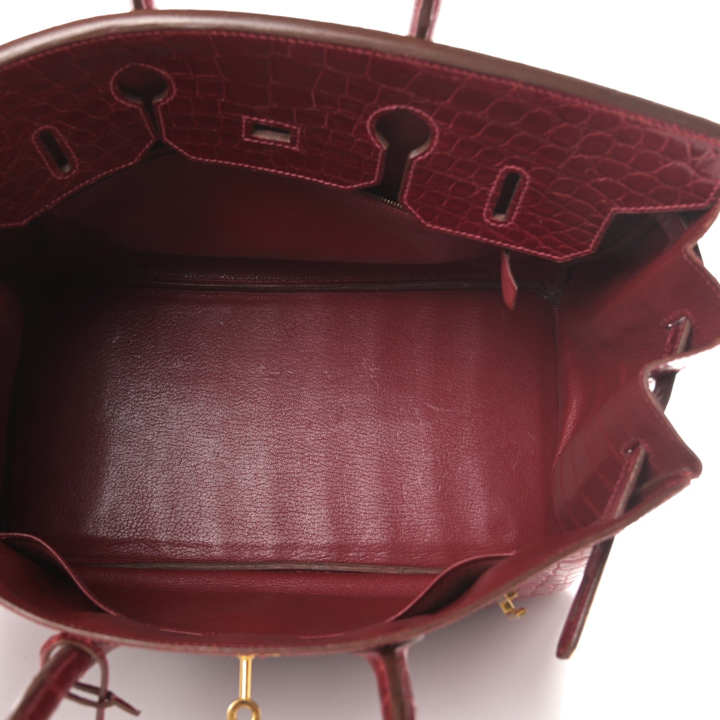 Shiny Alligator Birkin 35 Rouge Vif